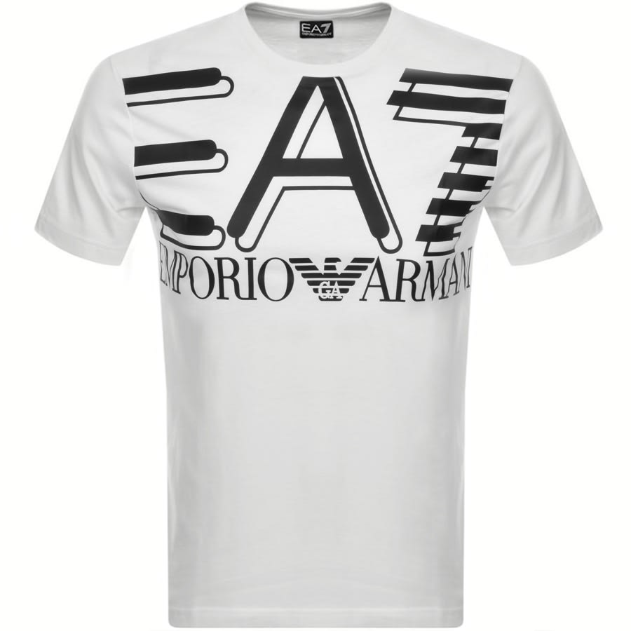 Alternative Image for ProductEA7 Emporio Armani Crew Neck Logo T Shirt White1